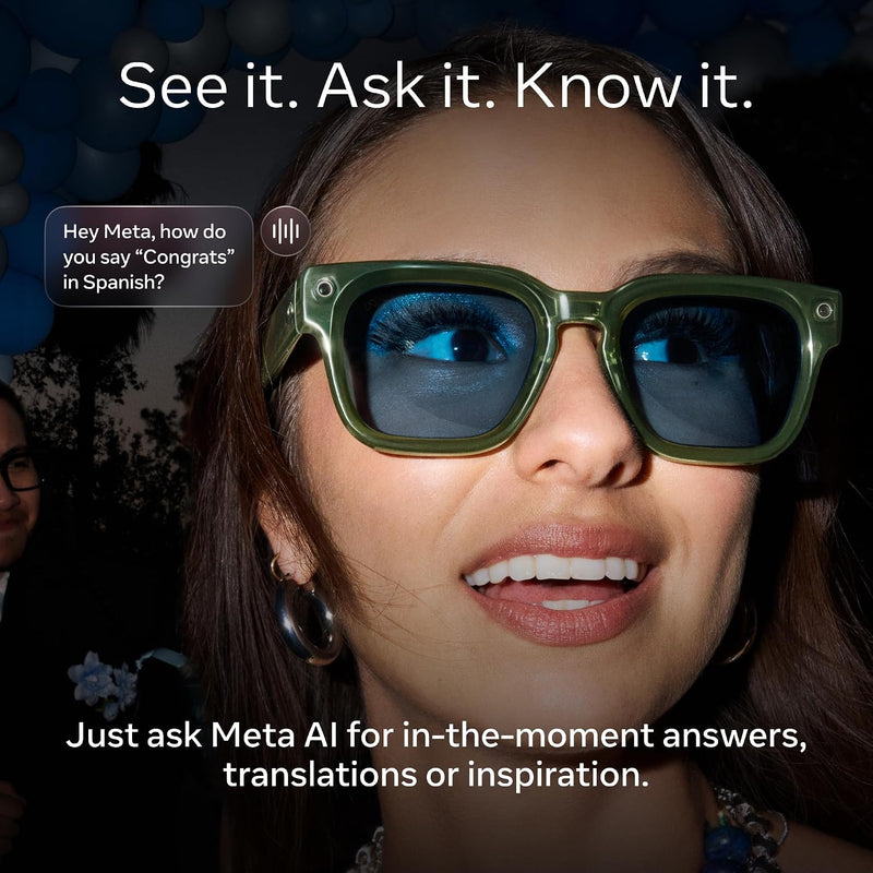 Meta Adventurer - Black / Grey Transitions — Lentes AI con cámara y audio