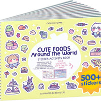 Cupkin Cute Foods Around The World Coloring & Sticker Book | 500+ Stickers