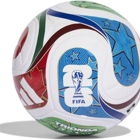 Adidas Unisex-Adult World Cup League Soccer Ball, White/Team Royal Blue/Solar Blue/Power Red, 5