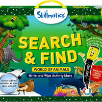 Skillmatics Search and Find Animals – Reusable Preschool Learning Activity