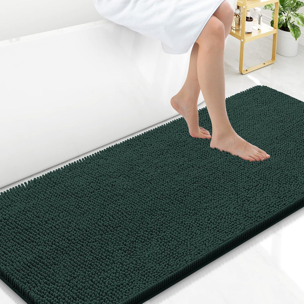 Arotive Bathroom Rugs 59x24, Soft Absorbent Shaggy Chenille Bath Rugs