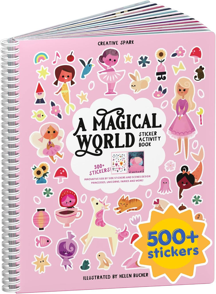Cupkin Magical World Sticker Book | 12 Coloring & Activity, 500+ Stickers