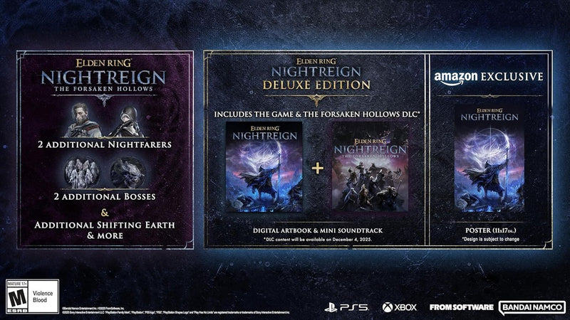 Bandai Namco ELDEN RING NIGHTREIGN PS5 Amazon Exclusive Deluxe Edition