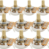 Musiclily Pro HD B1M Pots Brass Metric Solid Short Shaft 6.5mm 10Pcs