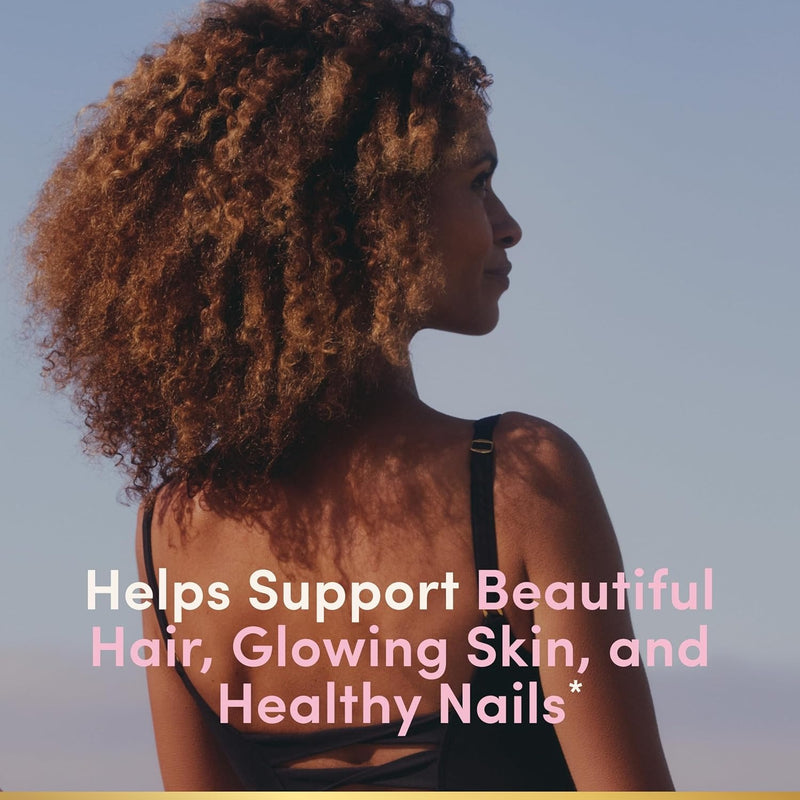 Nature’s Bounty Soluciones óptimas Gomitas de pectina avanzadas para cabello, piel y uñas, 2x biotina por porción, gomitas sin pegajosidad, fórmula vegetariana, sabor a fresa, 200 unidades, 100