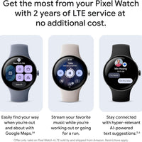 Google Pixel Watch 4 (45mm) - Android Smartwatch - Heart Rate,Sleep & Fitness Tracking -40-Hour Battery -Google AI -Matte Black Aluminum Case - Obsidian Active Band - Wi-Fi-Google Pixel Watch app