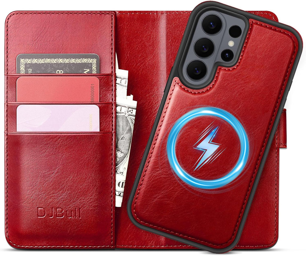 DJBull 2-in-1 Detachable Wallet Case for Samsung Galaxy S26 Ultra RFID Blocking Flip Folio with Card Holder | PU Leather
