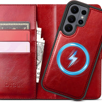 DJBull 2-in-1 Detachable Wallet Case for Samsung Galaxy S26 Ultra RFID Blocking Flip Folio with Card Holder | PU Leather