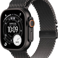Apple Watch Ultra 3 [GPS + Cellular 49mm] Running & Multisport Smartwatch w/Rugged Titanium Case w/Black Titanium Milanese Loop - L. Satellite Communications, Advanced Health & Fitness Tracking