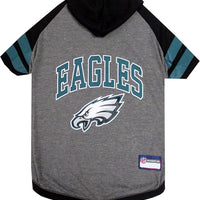 Pets First NFL Philadelphia Eagles Hoodie for Dogs & Cats. | NFL Football Licensed Dog Hoody Tee Shirt, Medium| Sports H