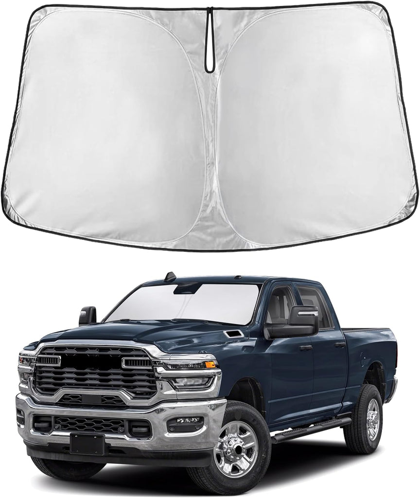 EcoNour Windshield Sunshade Compatible for Dodge Ram 1500 2011-2017 2018