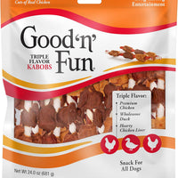 Good 'n' Fun Kabobs Long-Lasting Dog Treat Made With Real Protein, 24 oz
