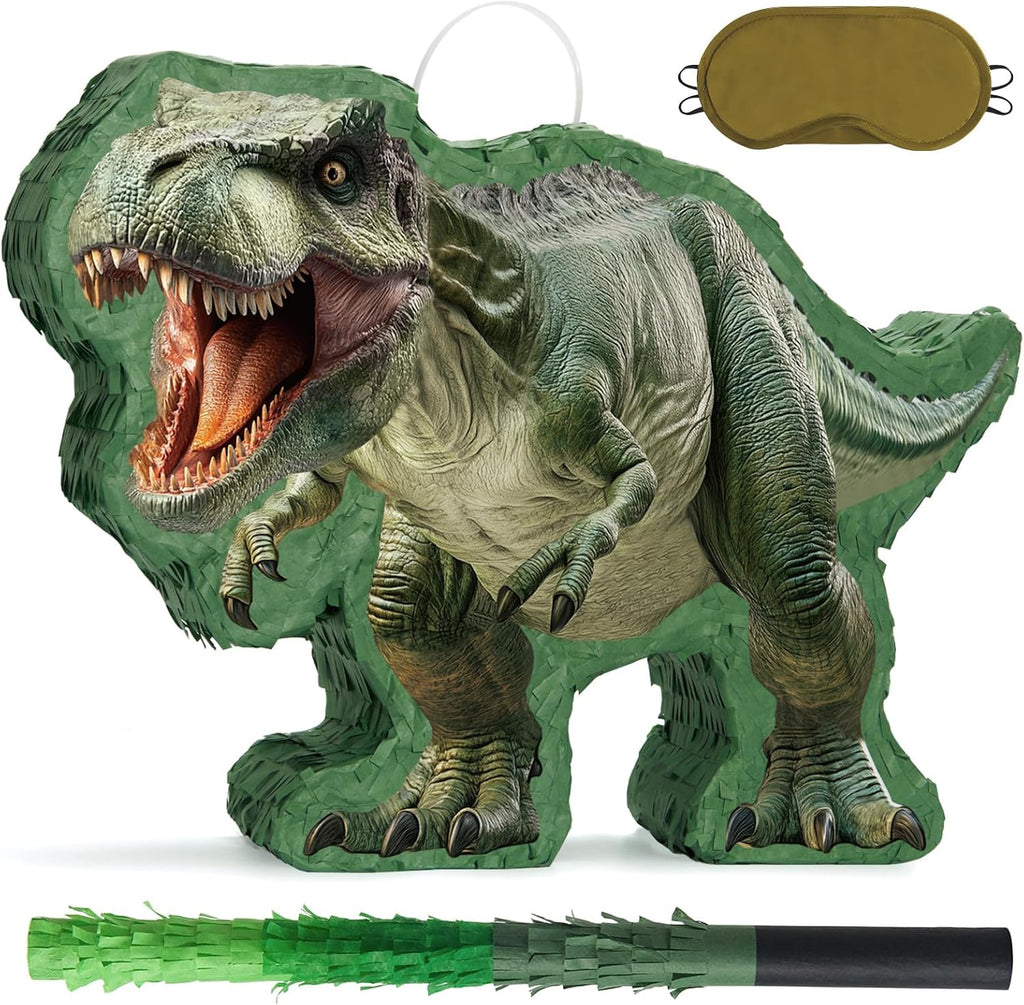 WERNNSAI Dinosaur Piñata, Dinosaur Birthday Decorations, Piñata Bundle
