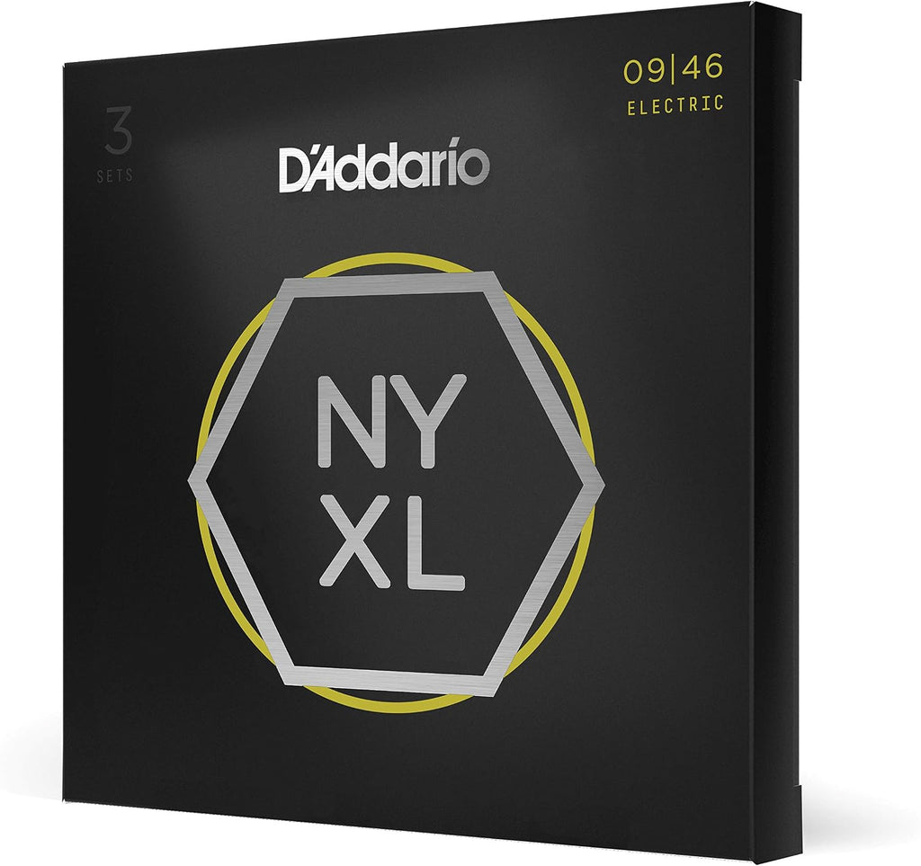 D'Addario NYXL0946-3P Electric Guitar Strings, 09-46, 3 Sets