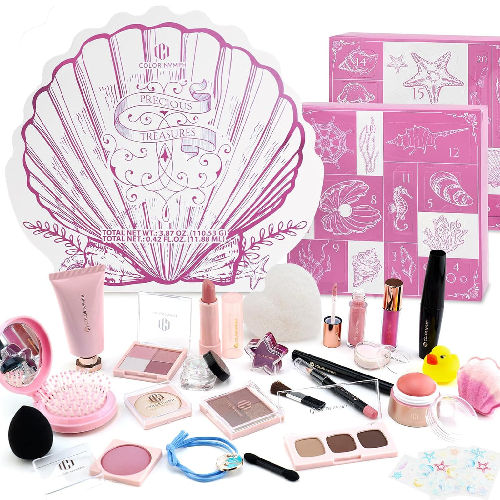 Color Nymph Makeup Advent Calendar 2026 Makeup Gift Set for Teen Girls Pink