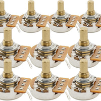 Musiclily Pro HD A1M Pots Brass Metric Solid Short Shaft 6.5mm 10Pcs