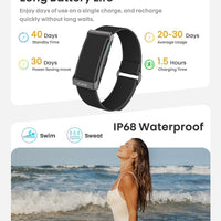 PJIVE Pulsera inteligente, rastreador de actividad física y salud