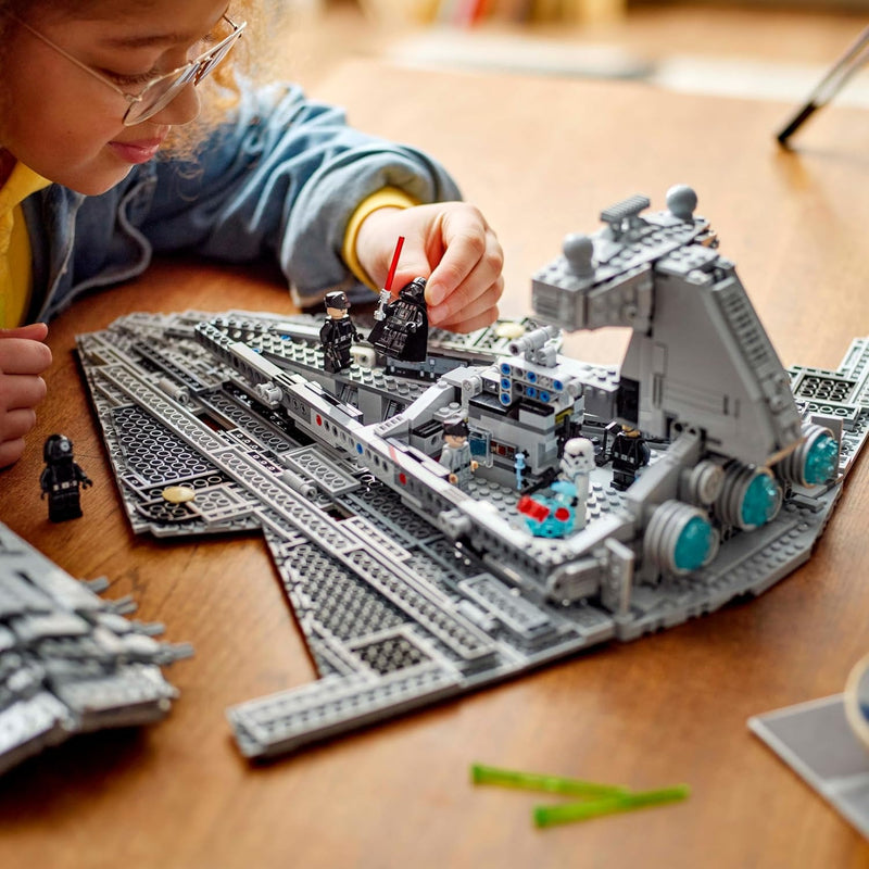 LEGO Star Wars Imperial Star Destroyer Building Toy - Build & Display Set for Boys & Girls, Ages 10+ - Gift for Birthdays - Star Wars Darth Vader & 6 Minifigure Toys - 75394