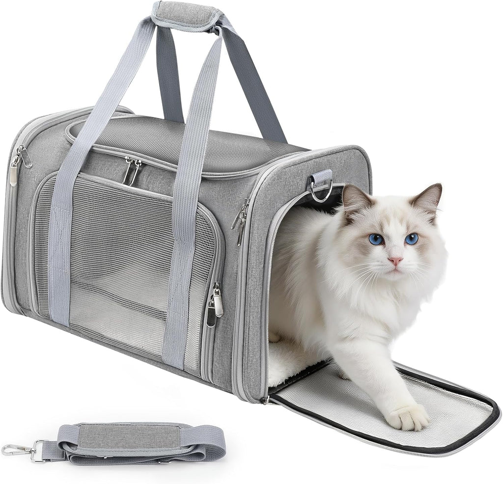 Zedkeys Cat Carrier Soft, Dog Carriers for Small Dog/Large Cat (Up to 16lb)