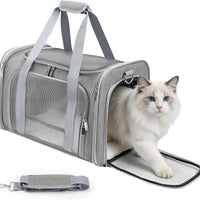 Zedkeys Cat Carrier Soft, Dog Carriers for Small Dog/Large Cat (Up to 16lb)