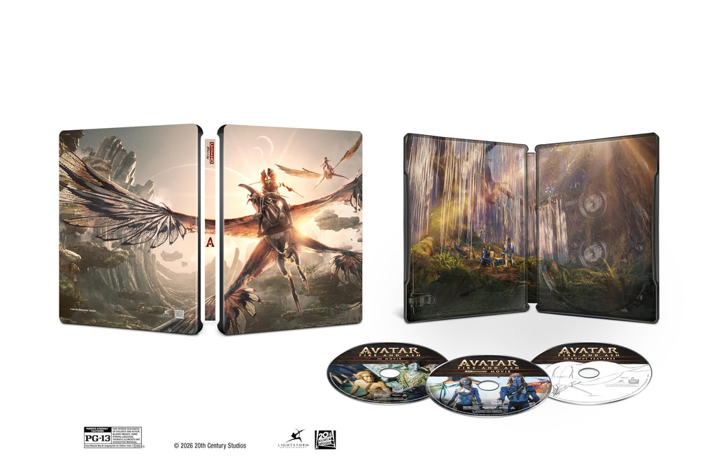 Avatar: Fire And Ash (3 Disc) - 4K UHD/BD Combo + Bonus Disc + Digital + Steelbook