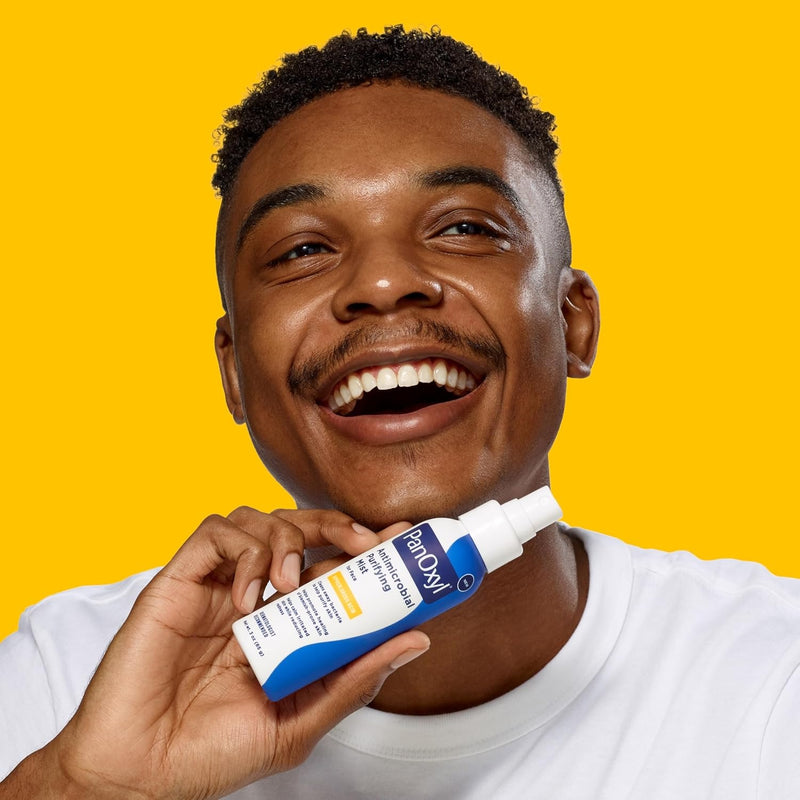 PanOxyl Niebla purificadora antimicrobiana, ácido hipocloroso, spray aclarador para la cara, ayuda a matar bacterias, purificar la piel, calmar el enrojecimiento, pH equilibrado, hipoalergénico, suave