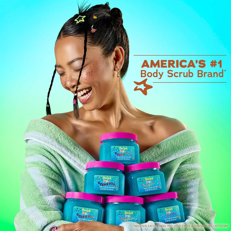 Tree Hut Lisa Frank x Tree Hut Ocean Pop Body Scrub, Exfoliating Sugar Scrub, 18 Oz