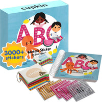 Cupkin Mosaic Sticker Art | ABC Activity Book, 52 Pages, 3000+ Stickers