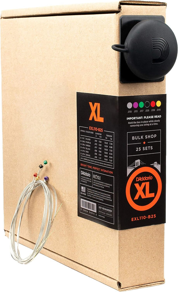 D'Addario XL Nickel EXL110-B25 Electric Guitar Strings, 10-46, 25 Sets
