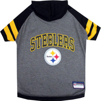 Pets First Pittsburgh Steelers Hoodie T-Shirt, Medium , Black