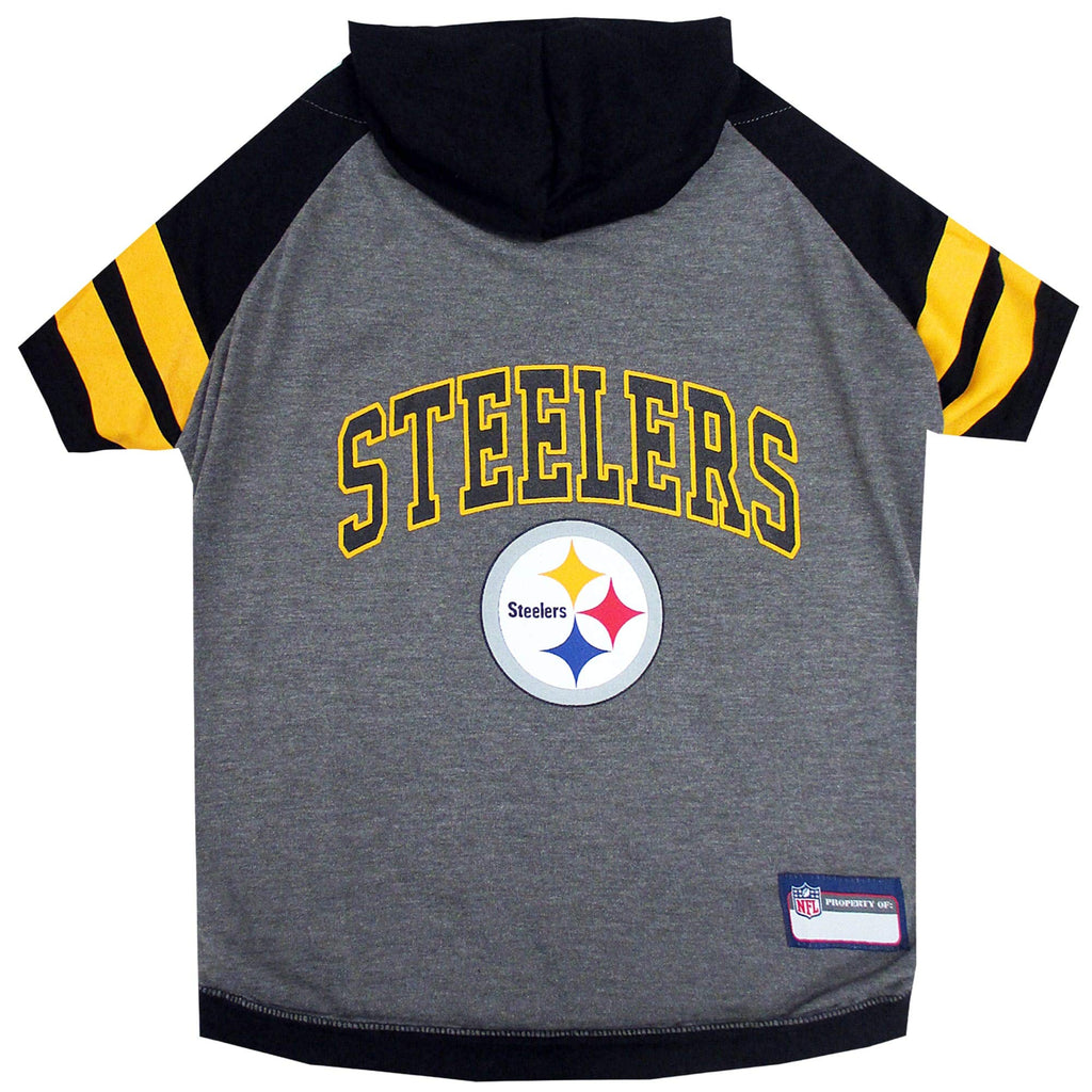 Pets First Pittsburgh Steelers Hoodie T-Shirt, Large