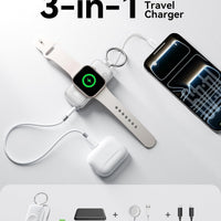 INIU SnapGo Portable Charger, 5000mAh Mini Power Bank for Apple Watch