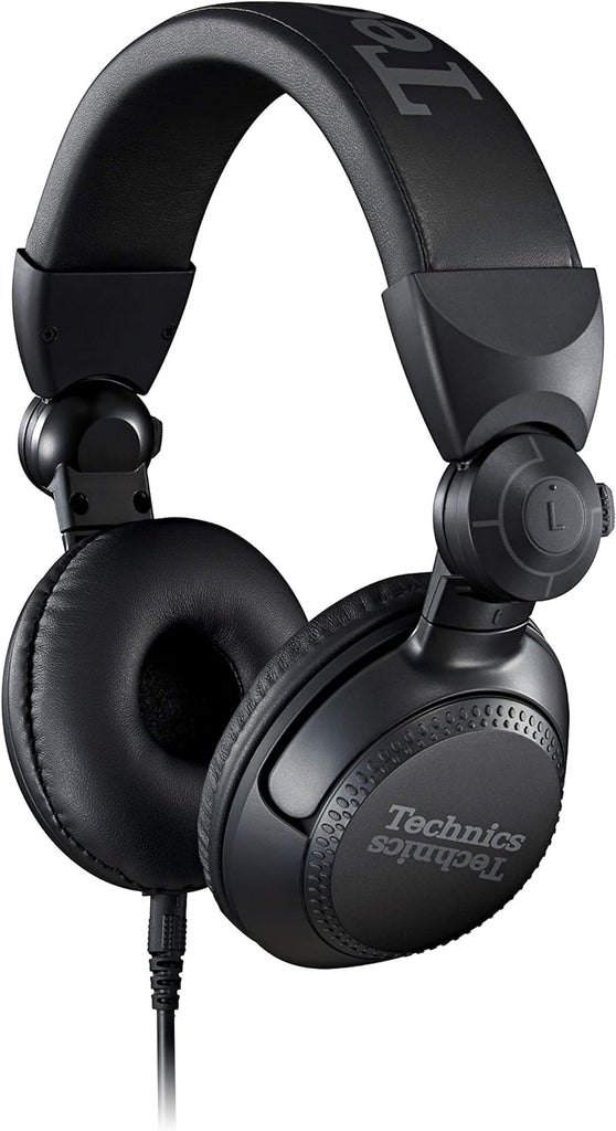 Technics Professional DJ Headphones with 40mm CCAW Voice Coil Drivers, 270° Swivel Housing and Locking Detachable Cord;