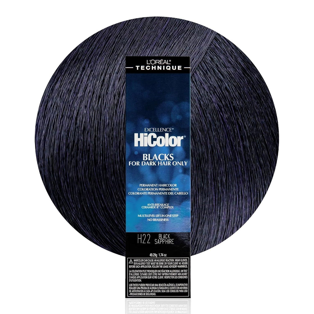 L'Oréal Technique HiColor Violet & Blacks Permanent Color - Black Onyx