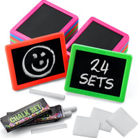 Mini Chalkboards for Kids (24-Pack) Chalkboard Party Favor Sets