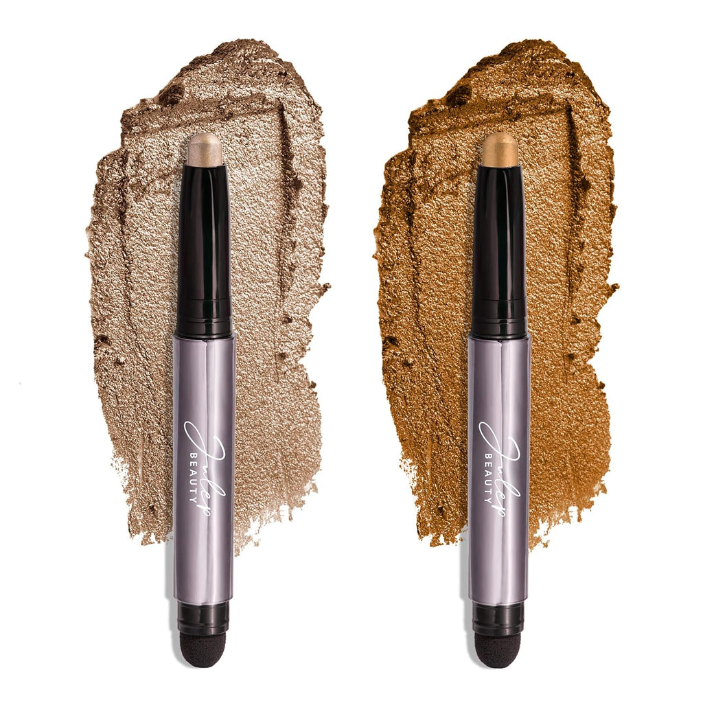 Julep Eyeshadow 101 Crème-to-Powder Duo, Moonlight Metallic/Honey Gold Metallic