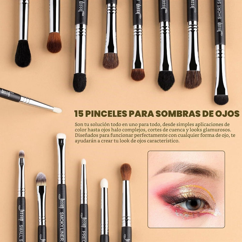 Jessup Makeup Brushes Set Professional, 35pcs Face & Eye Make up Brush T342