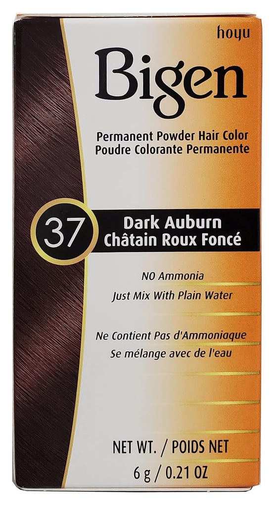 Bigen Powder Hair Color #37 Dark Auburn 0.21oz (2 Pack)
