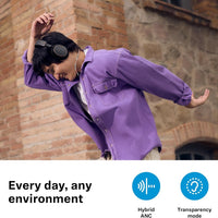 Sennheiser ACCENTUM Wireless Bluetooth Headphones - 50-Hour Battery Life, Audio, Hybrid Noise Cancelling (ANC), All-Day Comfort and Clear Voice Pick-up for Calls, Black/Copper