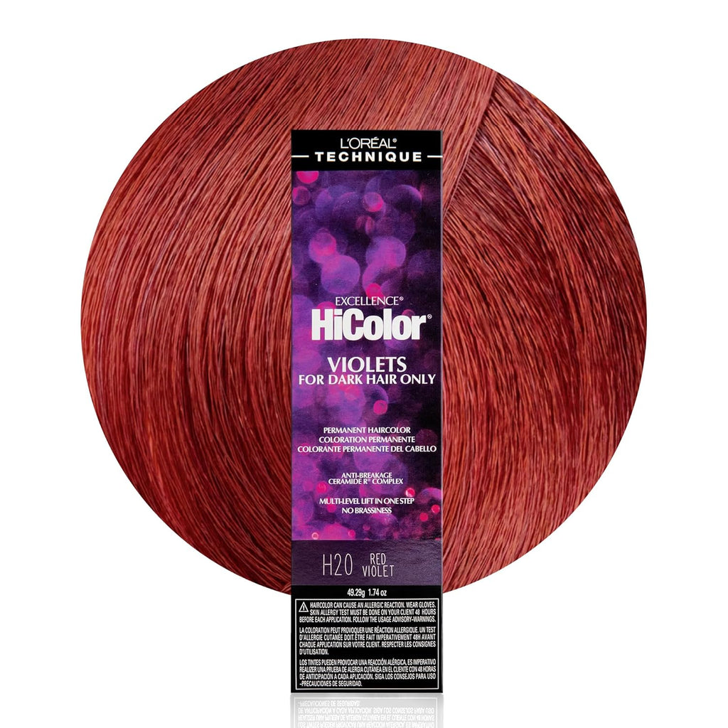 L'Oréal Technique HiColor Violet & Blacks Permanent Color - Darkest Plum