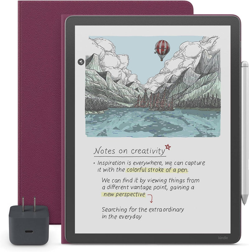 Amazon Kindle Scribe Colorsoft Essentials Bundle - Graphite (grafito) (Lápiz Premium + Folio)