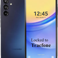Tracfone Samsung Galaxy A15 5G Phone - 64GB, $20 30-Day Plan, Black