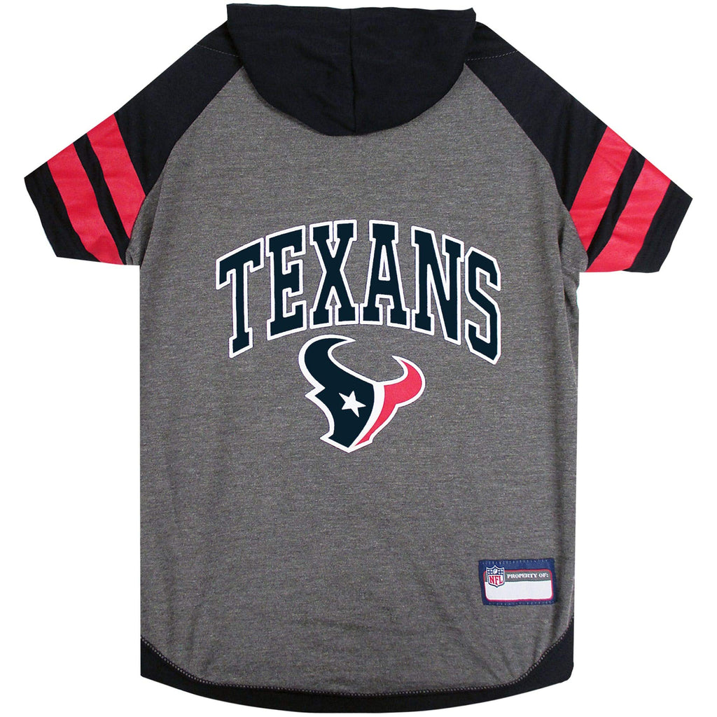 Pets First NFL Houston Texans Hoodie for Dogs & Cats. | NFL Football Licensed Dog Hoody Tee Shirt, Small| Sports Hoody T-Shirt for Pets | Licensed Sporty Dog Shirt