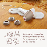 Philips Lumea 8000 Series - Dispositivo de Depilacion IPL, Reduccion Permanente del Vello, SenseIQ, 3 Accesorios