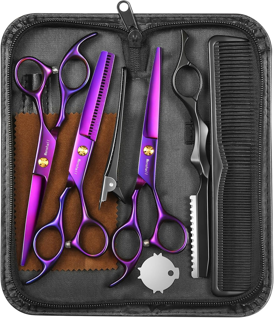 Wenshall Hair Cutting Scissors Professional 6.89 inch Barber Scissors Multifunctional Salon Thinning Scissors Straight S
