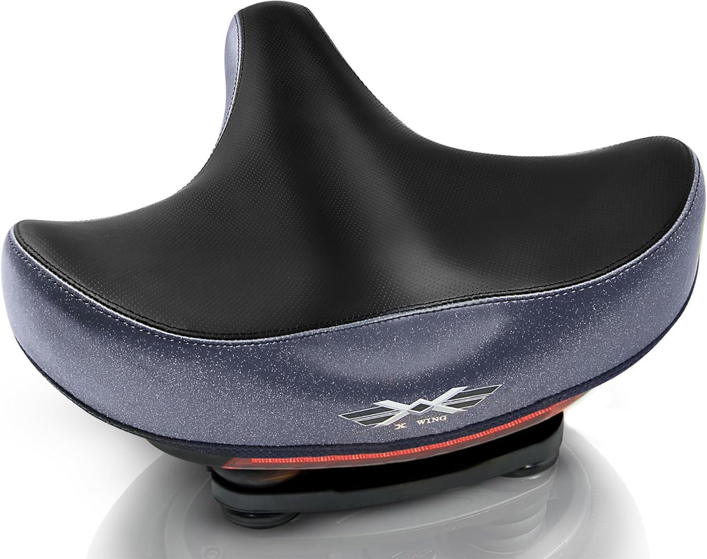 X WING Large Bike Saddle Replacement Seat for Adults | Comfortable Padded Cushion, Ergonomic Design | Fit for Electric,