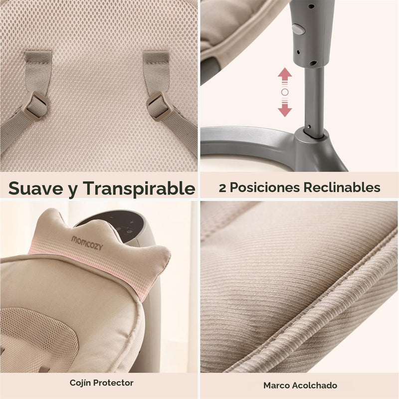 Momcozy Columpio Eléctrico 2 en 1 para Bebé