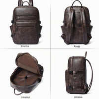 Shrrie Vegan Leather Laptop Backpack for Women Fits 16 Inch Laptop