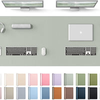 YSAGi Leather Desk Protector, Office Mat, Large Mouse Mat, Non-Slip PU Leather Blotter, Laptop Desk Mat, Waterproof Writ