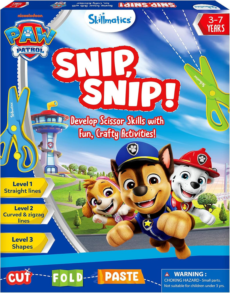 Skillmatics Snip Snip PAW Patrol, Scissor Skills, Felt Craft, Gift for Kids